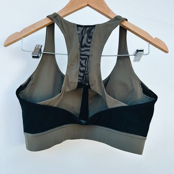 Whoop Any-Wear Sports Bra Workout Gear 4.0 Olive Green Medium Racer Back - Picture 4 of 9